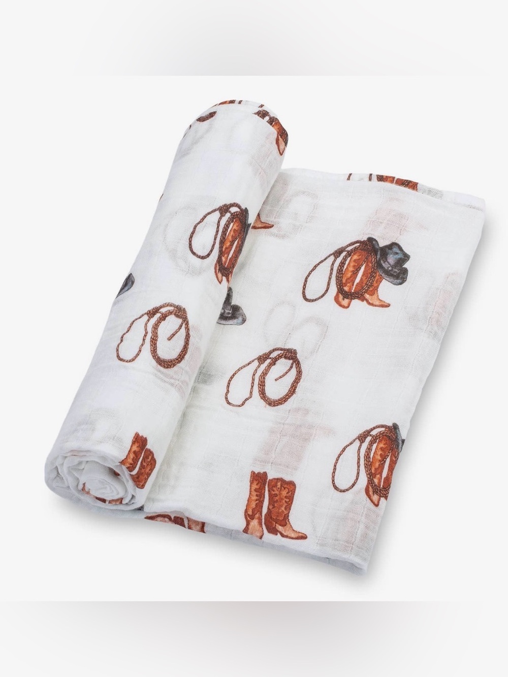 ⭐️ (NEW) Adorable Large Cowboy / Western Baby Swaddle (Breathable Soft Muslin)